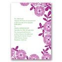 Modern Floral - Amethyst - Invitation