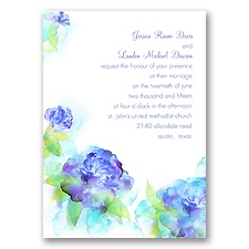 Beauty in Blue - Wedding Invitation