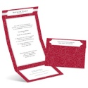 Graceful Lines - Barn Red - Seal and Send Invitation