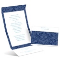 Floral Damask - Eclipse - Seal and Send Invitation