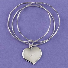 Heart Charm Bracelet - Personalized