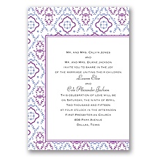 Antique Details - Amethyst - Invitation