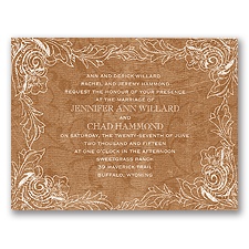 Growing Wild - Brown - Invitation