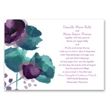 Sultry Blooms - Grapevine - Invitation