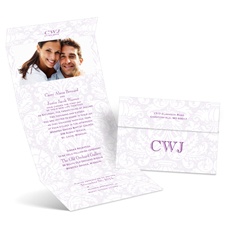 Damask Fade - Seal and Send Invitation