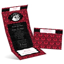 Distressed Damask - Seal and Send Invitation