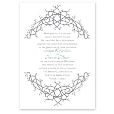 Nature's Celtic Knot - Invitation
