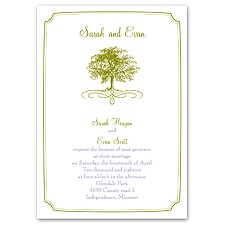 Majestic Oak - Invitation