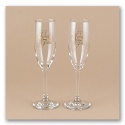 This Day... Toasting Flutes with Gold Design - Personalized