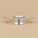Silver Tone Unity Candle Stand