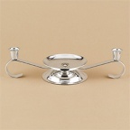 Silver Tone Unity Candle Stand