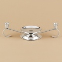 Silver Tone Unity Candle Stand