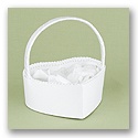 Satin, Heart-Shaped Basket