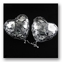 Silver Heart Mylar Balloons - Package of 10