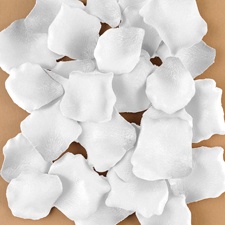 Silk Rose Petals - White Petals