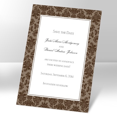 Clearly Refined - Chocolate - Save the date