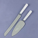 Personalized Pearl-Handled Serving Set