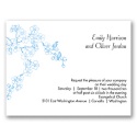 Birds in Cherry Blossoms - Cornflower - Invitation