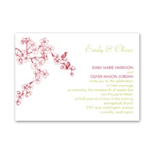 Birds in Cherry Blossoms - Invitation