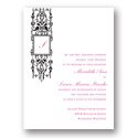 Framed Monogram - Ebony - Invitation