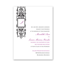 Framed Monogram - Invitation