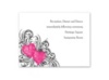Hearts and Flourishes - Lipstick - Reception Card