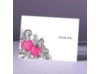 Hearts and Flourishes - Lipstick - Thank You Card and Envelope