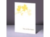 Floral Shadow - Canary - Note Card and Envelope