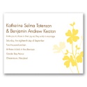 Floral Shadow - Canary - Invitation