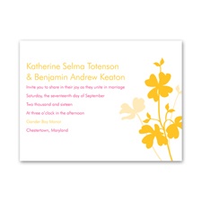 Floral Shadow - Invitation