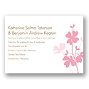 Floral Shadow - Salmon - Invitation