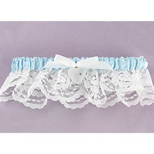 Heart Charm and Lace Garter