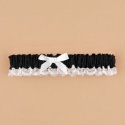 Black Satin Garter