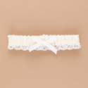 Ecru Satin Garter