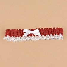 Red Satin Garter