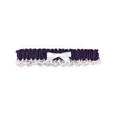 Grape Satin Garter