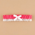 Fuchsia Satin Garter