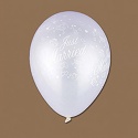 White Just Married Balloons