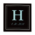 Dotted Border - Ebony - Favor Labels