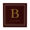 Dotted Border - Chocolate - Favor Labels