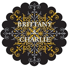 Scalloped Favor Labels - Ebony