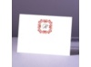 Initial Love - Scarlet - Note Card and Envelope