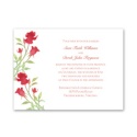 Watercolor Roses - Scarlet - Invitation