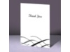 Swirls of Color - Ebony - Thank You Card and Envelope