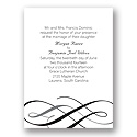 Swirls of Color - Ebony - Invitation