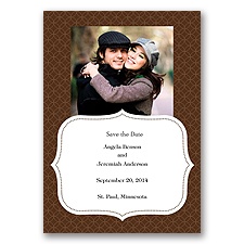 Chocolate Crest - Photo Save the Date