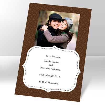 Chocolate Crest - Photo Save the Date