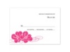 Lipstick Pair of Flowers - Respond Card and Envelope