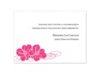 Lipstick Pair of Flowers - Reception Card