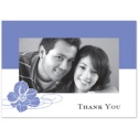 Hydrangea Pair of Flowers - Photo Thank You Card and Envelope